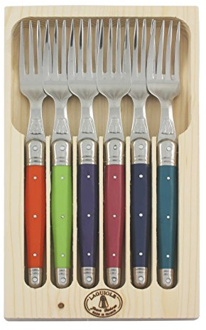 Laguiole Jean Dubost 97/13152 Set de 6 Fourchettes de Table London Mix