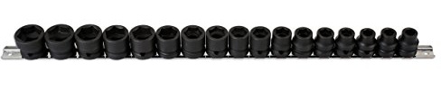 Laser 6486 Low Profile Impact Socket Set 1/2D 17pc