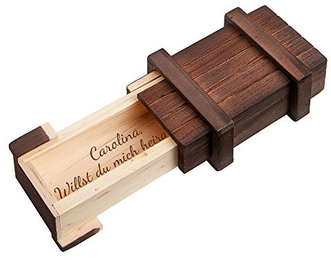 Casa Vivente Geschenkbox Willst du Mich heiraten?“ Gravur