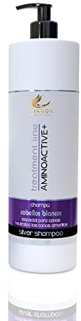 Xhanon Professional Champú Silver Matizador Cabello Rubio, Platino Y Blanco - Pigmentos Violetas - Sin Sulfatos - Sin Parabenos (1000 ml)