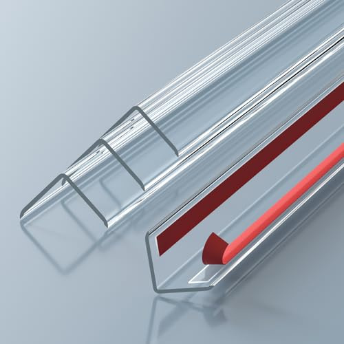 Awvob Winkelleiste Selbstklebend, 800 x 30 x 30 mm | 2er-Pack, Transparent Kantenschutz Wand Ecke, PVC Winkelprofil Kunststoff