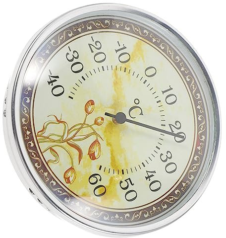 BESPORTBLE Thermomètre Mural Numérique Précis pour Sauna et Intérieur, Appareil de Mesure de Température sans Pile Calibration Automatique, en Plastique Abs et Verre