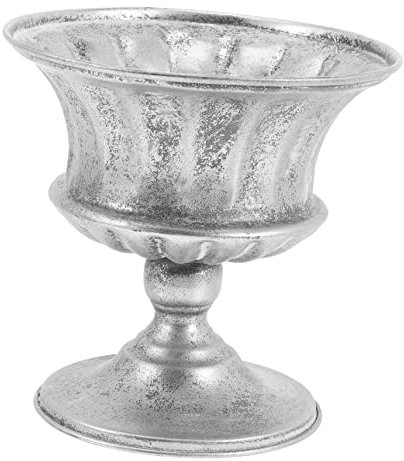 CAXUSD Blumentopf aus Eisen Pflanzgefäße für die Veranda Vintage Blumentopf Zimmerpflanzentöpfe Anlage Urnenpflanzer Blumenarrangement Topf Metall goldene Vase Schlafkissen Dekorationen