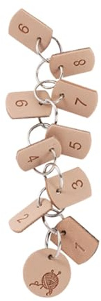 scyca Number Sewing Markers, Knitting Counter Chains, Crochet Number Row Counting Pendant, Row Counter, Practical Crochet Accessories for Knitting Crochet