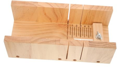 DIYEAH Seifenschneideform Aus Holz Mit Doppelschlitzen Für Seifenherstellung Praktisches Schneidewerkzeug Für Saubere Und Präzise Seifenportionen