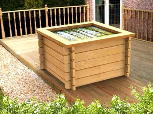 Quickcrop Avon Raised Garden Pond With Liner - 4ft x 4ft (32in)