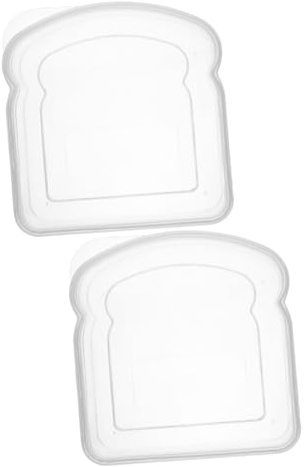 IMIKEYA 2pezzi Contenitore Sandwich Trasparente Per Pranzo Scatola Snack Compatta Per Ufficio e Picnic Piccole Per Sandwich e Snack