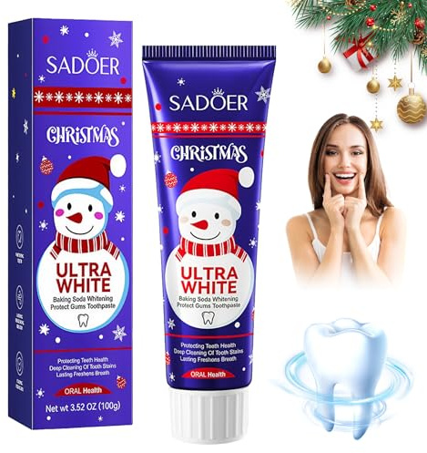 Backpulver Zahnpasta, Whitening zahnpasta, Zahncreme mit Backpulver, Natürliches backpulver, zahncreme weiße zähne,Weihnachten Zahnaufhellung,Tiefenreinigungs-Pflegezahnpasta,Weihnachten geschenk