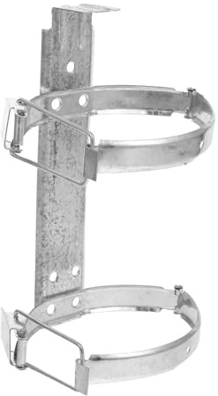 DECOMELODY Support Mural pour Extincteur Fer Galvanisé Rack Robuste et Facile à Installer pour Fixation Murale Dextincteurs