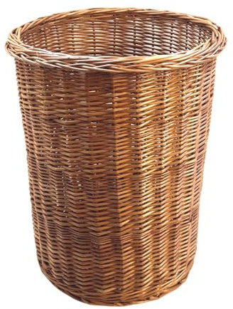 Dekovida Papierkorb Vollweide, rund, braun, Ø oben 40cm unten 35cm x H 50cm