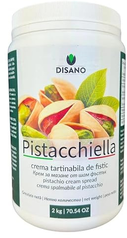 Disano Pistacchiella Crema Spalmabile al Pistacchio, 2 kg, Crema Tartinabile