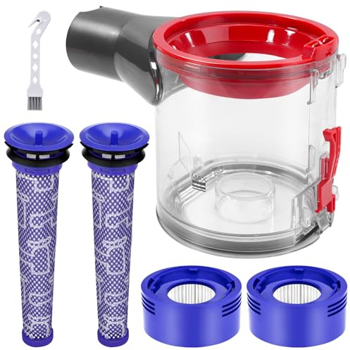Dust Bin Replacement for Dyson V7 V8 SV11 SV10 Vacuum Cleaner, Upgraded 0.54L Canister dust bin, Spare Parts for Enhanced Suction, No.967699-01 Vacuum Filters Replacement | Upgraded 0.54L Canister dust bin Spare Parts for Enhanced Suction Vacuum Filter Replacement Canister Trash Can Accessory Part