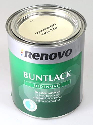 Seidenmattlack hellelfenbein RAL 1015 - 750 ml