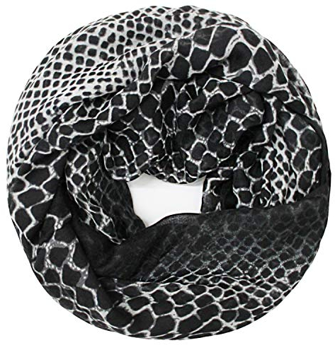 Glamexx24 Leo patrón XXL tubo bufanda bucle redondo bufanda mujer leopardo bufanda niña animal print