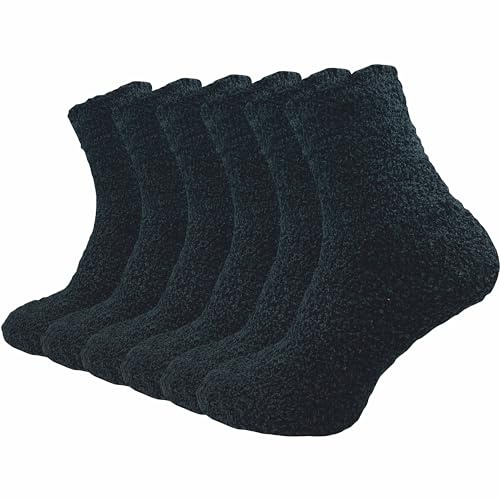 GAWILO Chaussettes douillettes femme (6 paires) | Chaussettes d’hiver chaudes et moelleuses | Anti-froid & confortables