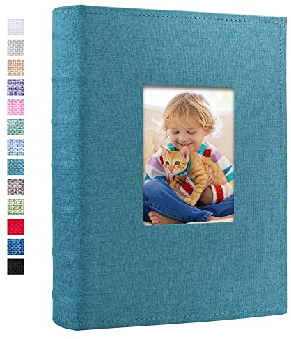 Vienrose Album Photo Traditionnel 10x15 cm 300 Poches Grande Capacité Couverture en Lin Albums Photos, pour Mariage Famille Bébé Vacances