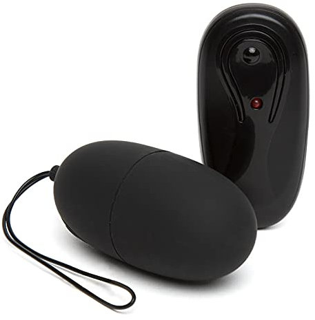 Lovehoney Secret Sensations Love Egg Vibrator for Women - 3 Inch Love Egg with Remote Control - Smooth Vibrating Sex Toy with 10 Speeds & Patterns - Black