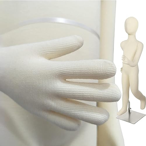 SAFWEL Schneidermode Schneiderbüste kleiderpuppe zum Nähen von Kleidung/Schaufenster, Ganzkörper-Kleideranzüge für Kinder mit flexiblem Körper mit weichen Armen und Beinen, für 1 2 3 4 5 6 8 10 12 14