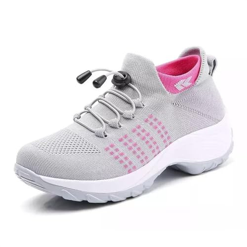 Orthofit - Scarpe Ortopediche da Donna, Sneakers da Tennis Leggere in Mesh Traspirante Ultra Comode Scarpe da Passeggio Ortopediche Slip-On da Donna (Color : D, Size : 41)