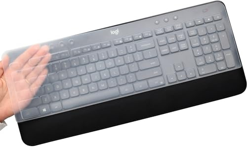 Tastaturabdeckung für Logitech MK540 MK545 Advanced Keyboard, Logitech MK540 Silikon-Tastaturabdeckung, transparent