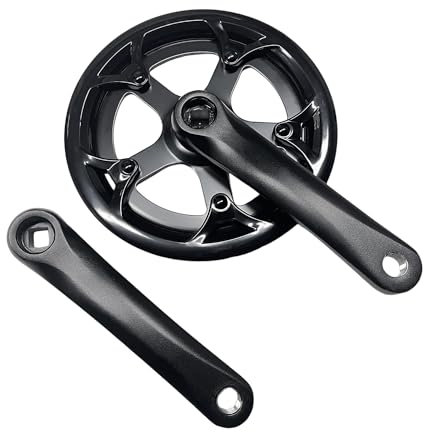 Lckiioy 42T Foling Bike Kurbelgarnitur Rennrad 152 mm Kurbelgarnitur Hohlzahnplatte Fahrrad Kettenrad Ersatzzubehör Fahrrad