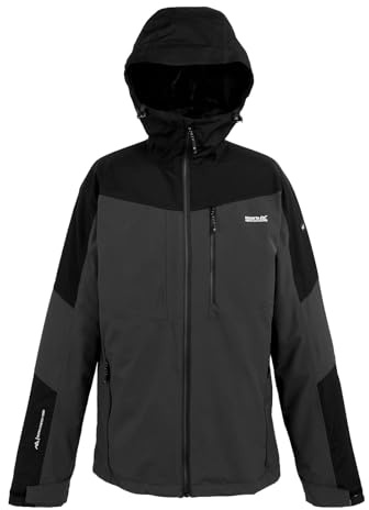 Regatta Herren Jacke Funktionsjacke Outdoorjacke 3 in 1 Jacke Wentwood IX, Farbe:Anthrazit, Artikel:-61G ash/Black, Größe:L