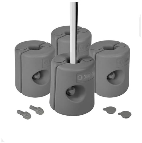 Dönges Dönges Pavillon Standfüße 4er-Set Anthrazit - Befüllbare Gewichte für sicheren Halt - Robuster Kunststoff I Wetterfest - Ideal für Zelte, Pavillons & Outdoor-Events