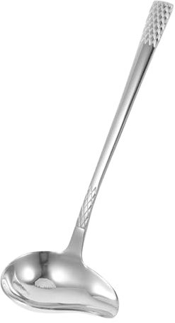 Zerodeko Louche à Sauce Acier Inoxydable Avec Bec Verseur Pour Servir Soupe Sauces Et Vinaigrettes Ustensile De Cuisine Pratique Pour Maison Restaurant
