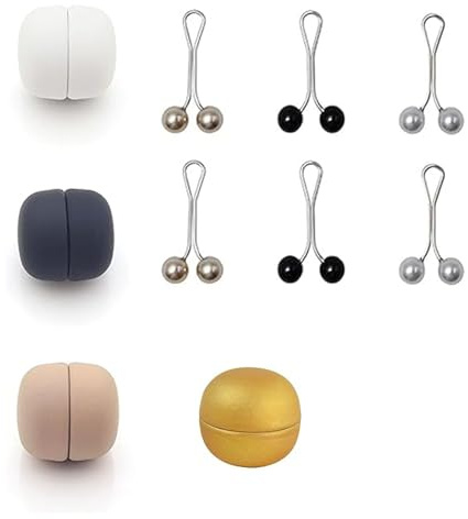 Fokroin 10 st magnetiska broscher, Hijab Magnetiska Broscher, Hijab Pin Magnetiska Multipurpose Kvinnor Färgglada Magnetiska Broscher, Magnetiska Broscher för Kvinnor, Hijab Clip för Muslimsk Cardigan