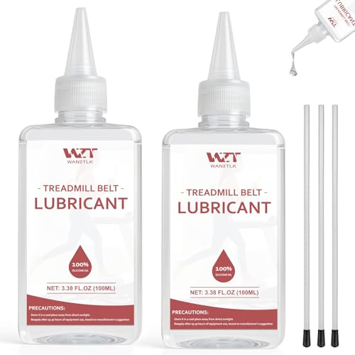 WAN2TLK Treadmill Lubricant for Belt 200ml, 100% Silicone Treadmill Oil Belt Lubricant, with 3 Applicator Tube, Easy to Apply, Suitable for All Kinds of Treadmills