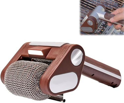 Cepillo eléctrico Giratorio sin cerdas para Parrillas, Limpiador inalámbrico Recargable para Parrillas con luz LED, Cepillo Giratorio de Limpieza con Rodillo motorizado de Acero Inoxidable