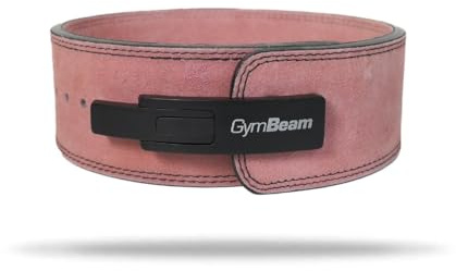 GymBeam Weightlifting Belt Lever Pink – Profi Hebegürtel, ergonomisch & stabil, für maximales Gewichtheben & Powerlifting M