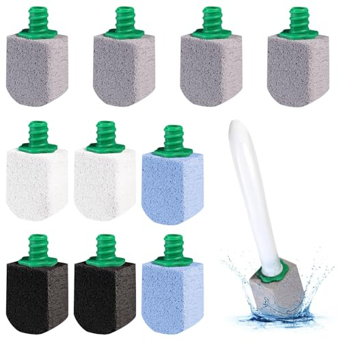 Piedra Pomez Para Inodoro, Paquete 10 Piezas Colores Mixtos, Limpiador De Inodoro Piedra Pomez Para Limpieza Con Mango, PiedraPomez Baño Natural Para Baño, Cocina, Fregadero Y Piscina