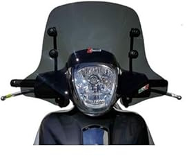 Cupolino Parabrezza Basso Fumé Scuro Compatibile Con Medley 125 150 2016 2017 2018 2019 No Modello Faro A Led