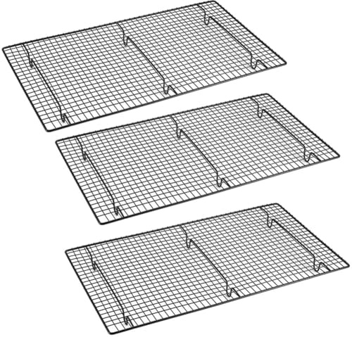 YRREATY Herramientas para Hornear Rejilla para Enfriar Pasteles Red de Secado Antiadherente Cuadrada Rejilla para Enfriar Pan y Pasteles 26x45x3cm
