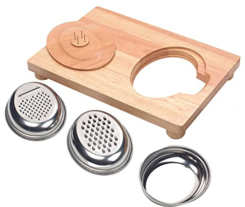 Easi-Grip Multifunktionales Küchenbrett | Food Workstation | Zubereitungshilfe | mit Reibeeisen, Auffangschale, Spike