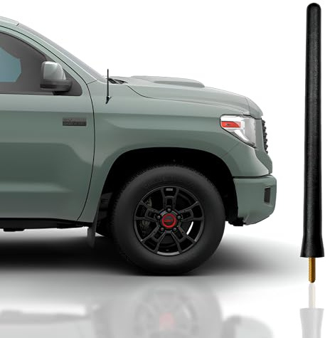 Antenna Mast for Toyota Tundra 2007-2026 Black Automotive Antenna Replacement for Cars, Trucks & SUV - AM FM Radio Compatible - Car & Truck Exterior Accessories for Men & Women, 6 3/4