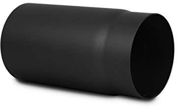 LANZZAS Rökrör 250 mm – i diameter Ø 130 mm – färg: svart – ugnsrör förlängningsrör
