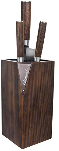 Bloque de cuchillos de madera vacío sin cuchillos