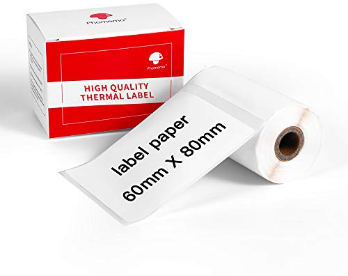 Phomemo M200 Etichetta termica, Etichetta autoadesiva, 2.36x 3.14(60x80mm), compatibile con stampante per etichette Phommeo M200 M221 M220, etichetta per indirizzo adatta.100 etichette/rotolo