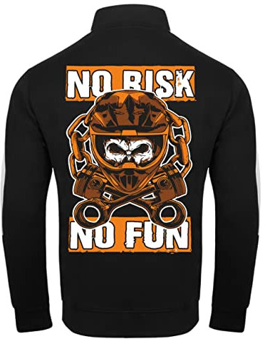 Spaß Kostet Junge Männer Trainingsjacke mit Streifen Motocross Cross Enduro Racing Team