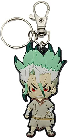 Great Eastern Entertainment Dr. Stone - SD Ishigami Senku PVC Keychain, Multi, One Size