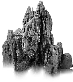 FZONE Pierres d'aquarium Mini Paysage avec Pierre Seiryu en pH Neutre Résine Rochers pour Aquarium pour l'Aquascaping