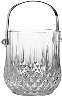 VONGAZ Sektkühler Eiseimer Eiskübel Glas-Eiskübel Verdickter Eiswürfel-Eimer Champagner-Bier-Eimer Für Bar Champagnerkühler Eiskühler Eiswürfelkühler (Color : B, Size : 1000ml)