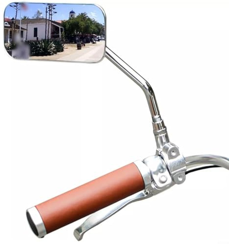 CNANRNANC Retro-Fahrradspiegel, Bruchsicherer Konvexer Spiegel, Metall-Fahrradspiegel für Lenker-Rückspiegel für Vintage-Fahrräder