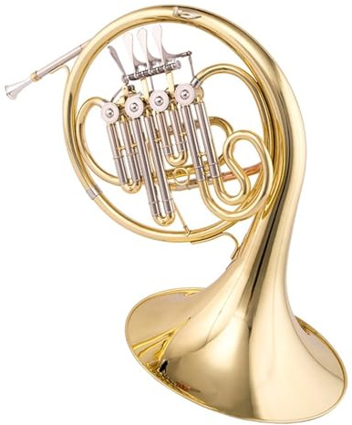 Waldhorn Musikinstrumente Französisches Horn F Stimmung Vier Schlüssel Einreihig Zweireihig Professionelles Blechblasinstrument(B single row)