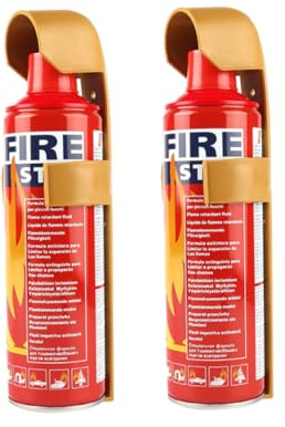 Artibetter 2stücke Feuerlöscher Für Auto Und Zuhause Tragbar Und Praktisch Mit Ring Für Einfache Befestigung Hohe Und Langlebigkeit