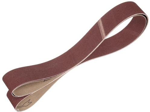 QUARKZMAN 50mm x 1829mm Nastri Abrasivi, 2Pz 120 Grana Carta Vetrata per Levigatrice Ossido di Allumina Per Lavorazione Legno, Lucidatura Metalli, Affilatura Coltelli