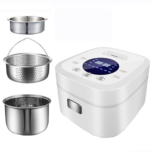QWAXTRIW Low-Sugar Rice Cooker (3/5L) Household Multi-Function Rice Cooker, 304 Stainless Steel Liner, Rice Soup Separated, for 1-7 People,5L