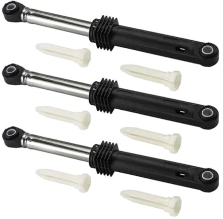 383EER3001G Lot de 3 amortisseurs pour machine à laver LG en acier inoxydable 383Eer3001G Convient pour la maison Amélioration des performances de lavage en minimisant les vibrations